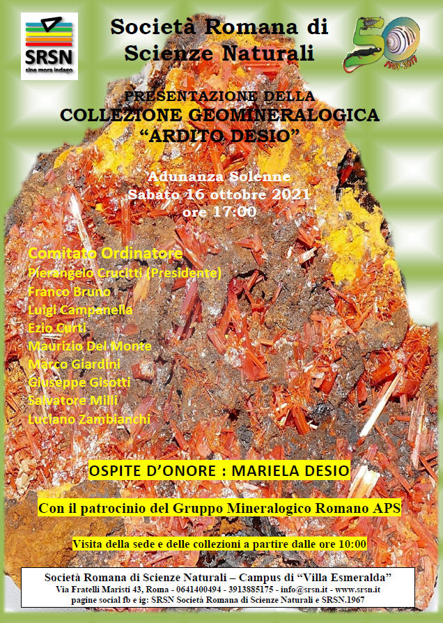 Presentazione della Collezione Geomineralogica 